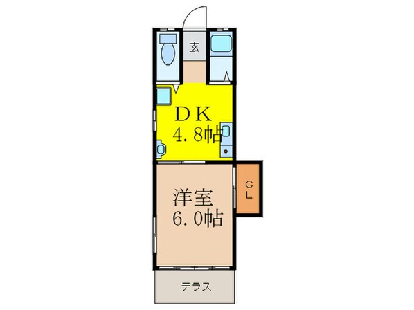 ＴＫハイツの物件間取画像